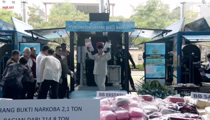 Pemusnahan 214,84 Ton Narkoba: Rekor Terbesar dalam sejarah NKRI di Era Prabowo dan Upaya Menyelamatkan Generasi Muda